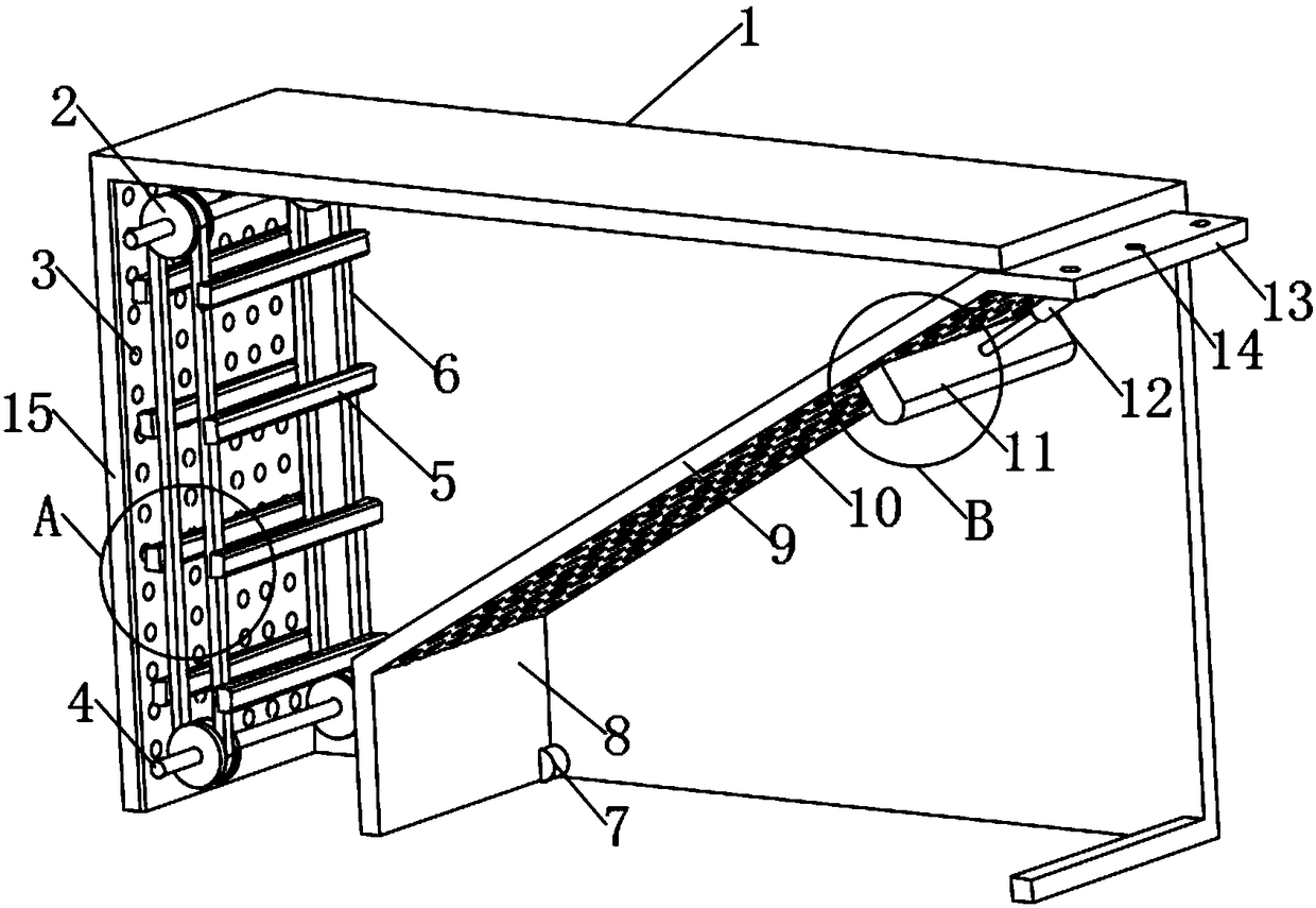 Thread spinner with cotton conveying air duct provided with baffle