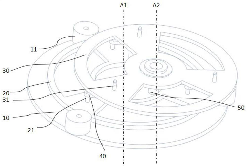 A translation mechanism and gear processing device