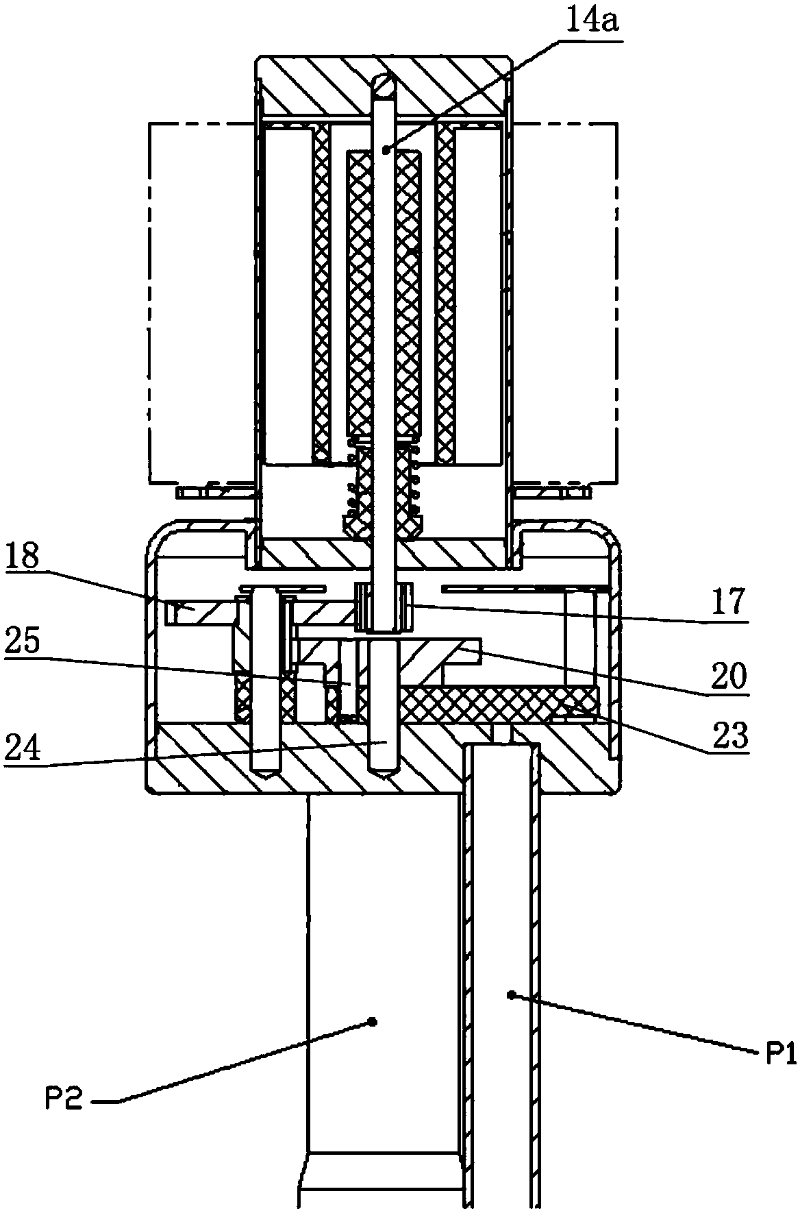 Electric tee valve and refrigeration equipment