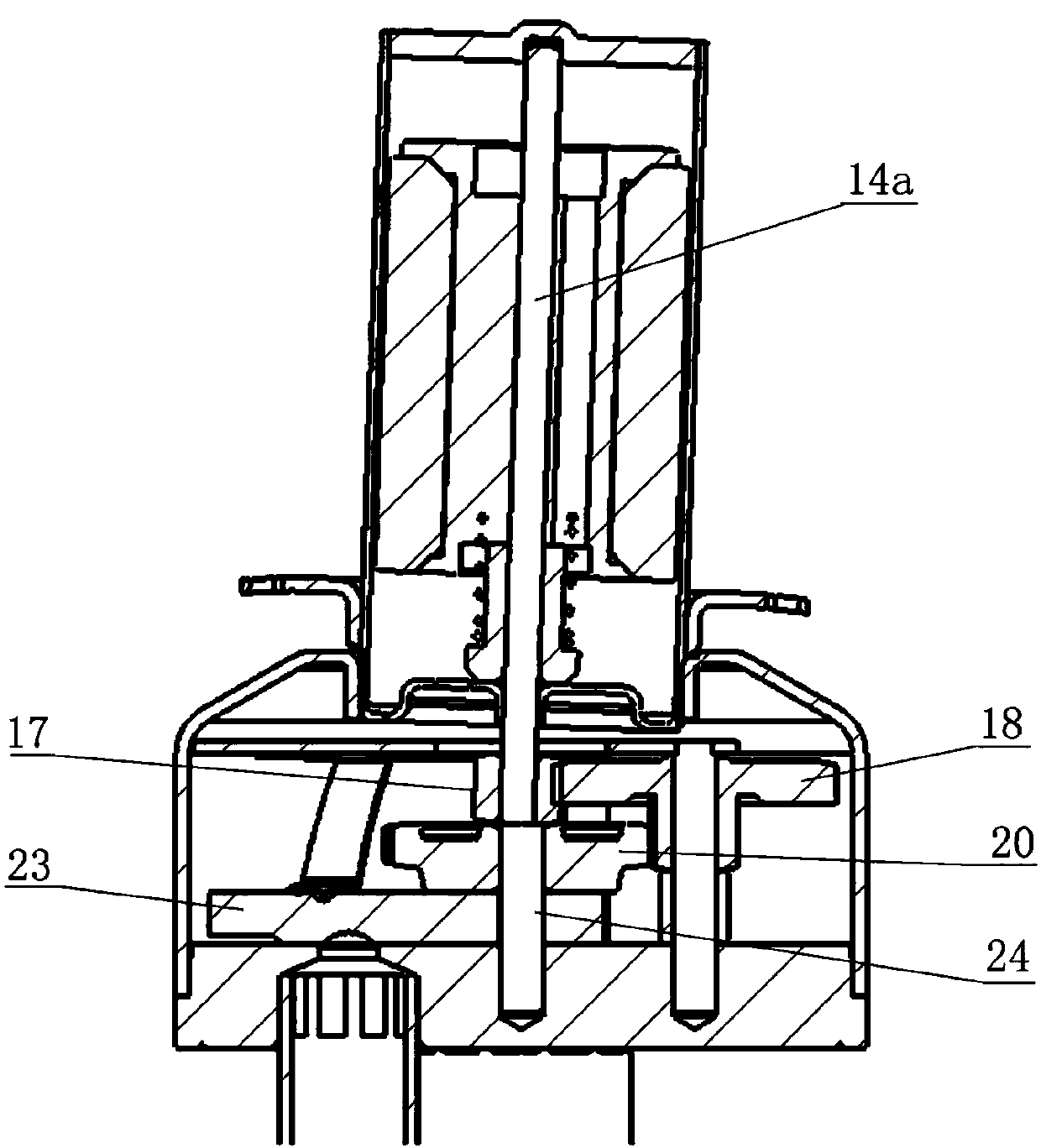 Electric tee valve and refrigeration equipment