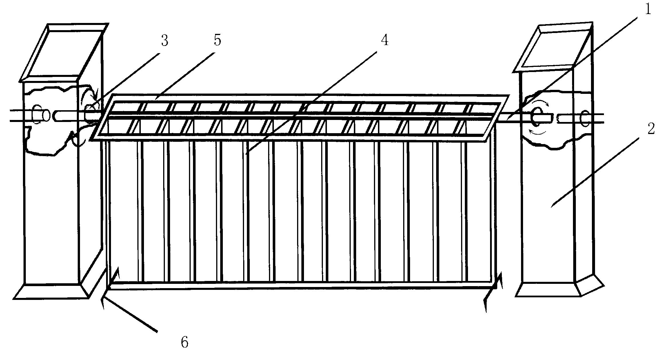 Mobile type anti-striding safe road guard fence