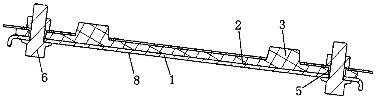 Automobile stay wire blanking cap structure