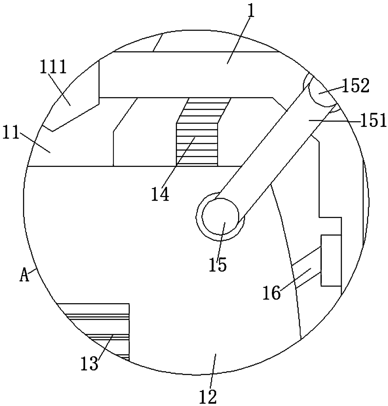 Device for treating and recycling water after processing metal leatherette paper