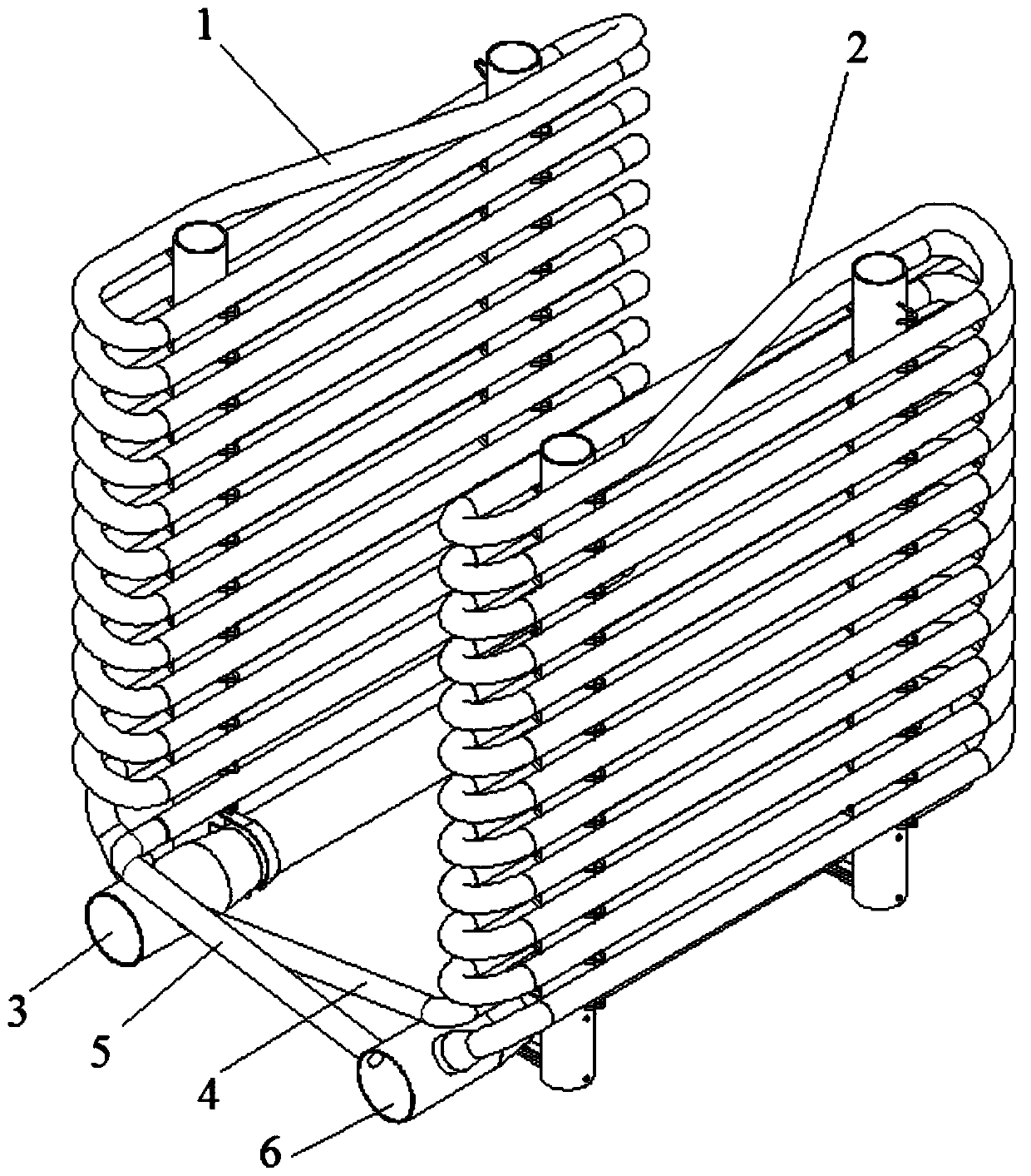 Heat exchanger with uniform furnace temperature