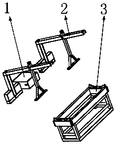 An anti-tilt hanging platform used in a high-rise building
