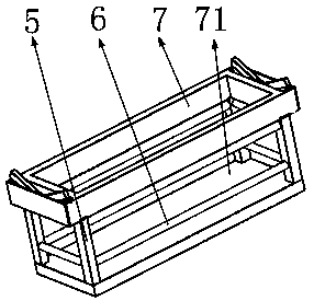 An anti-tilt hanging platform used in a high-rise building
