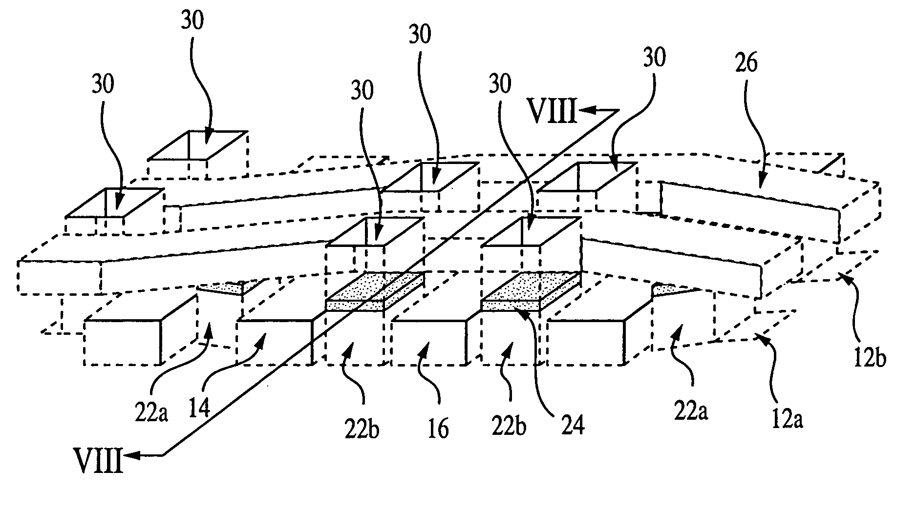 Interconnect line selectively isolated from an underlying contact plug