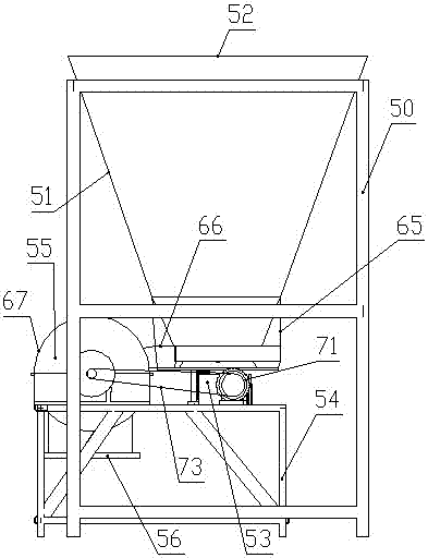 Material crushing and conveying mixing and proportioning device for lid replacement and filling engineering