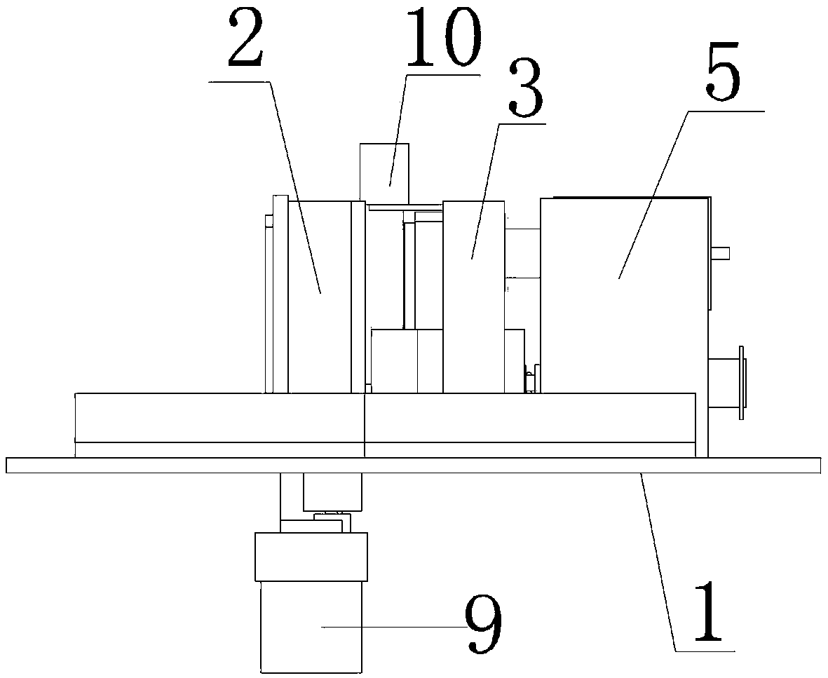 Vertical printing and pasting device for blood collection tube labels