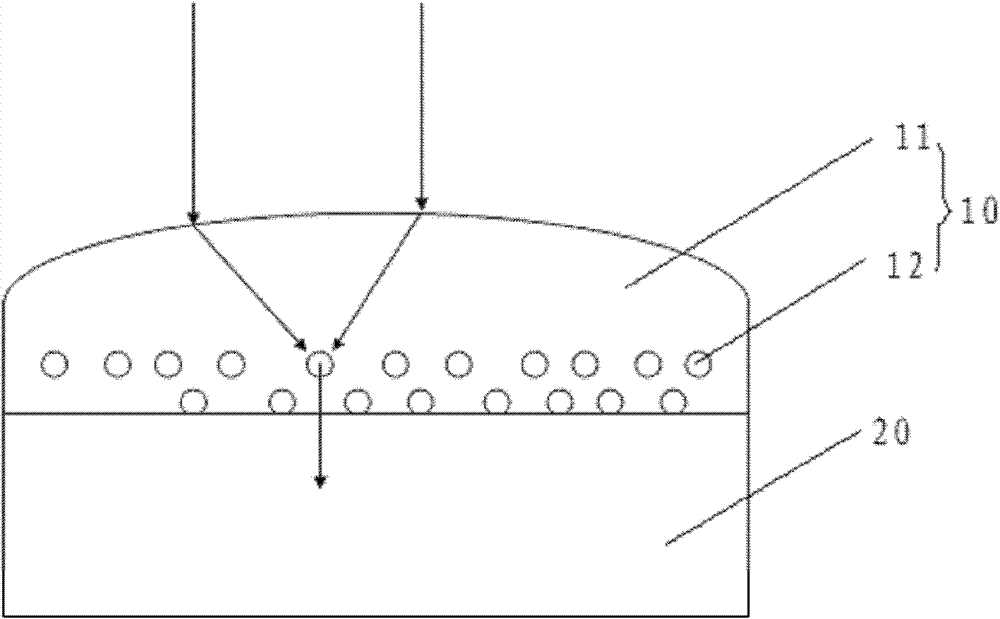 Solar battery assembly, up-conversion piece of solar battery sheet and preparation method of up-conversion piece