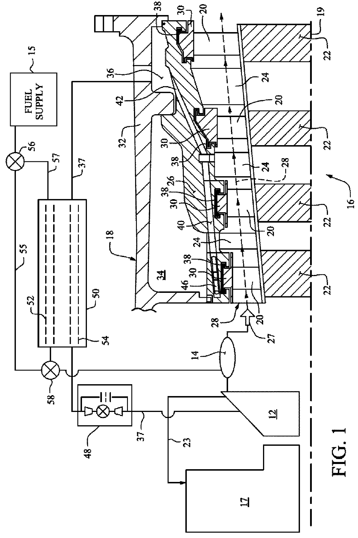 Method and apparatus for clearance control utilizing fuel heating