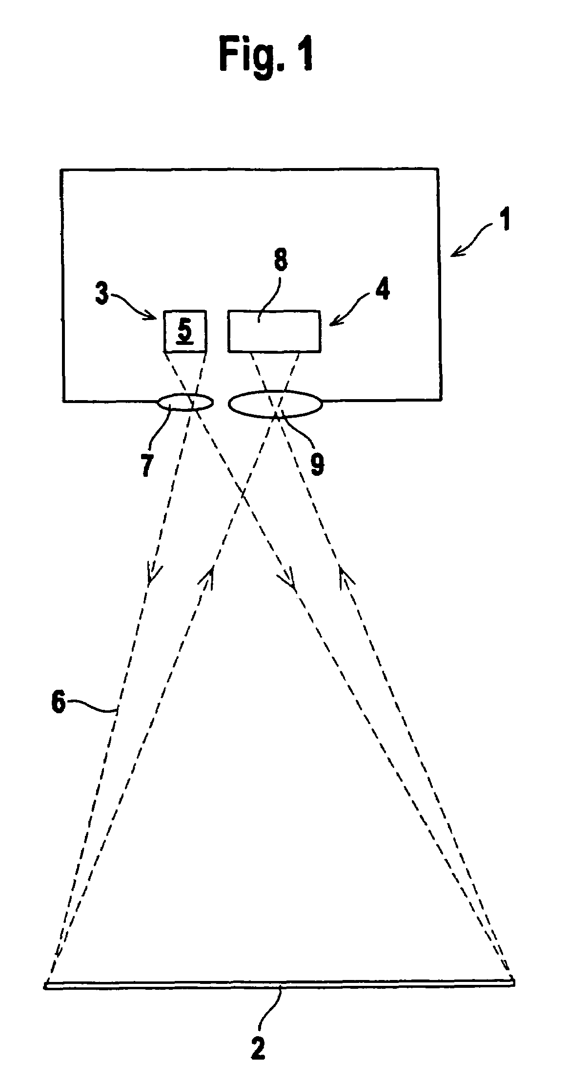 Device for monitoring an area of coverage on a work tool
