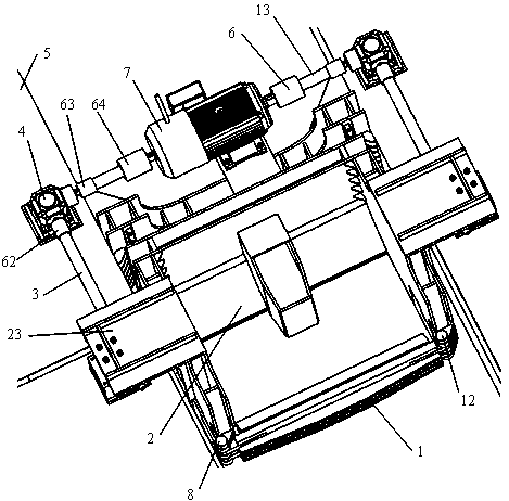 Holding and lifting device of large-scale passenger airplane mobile production line shifting equipment