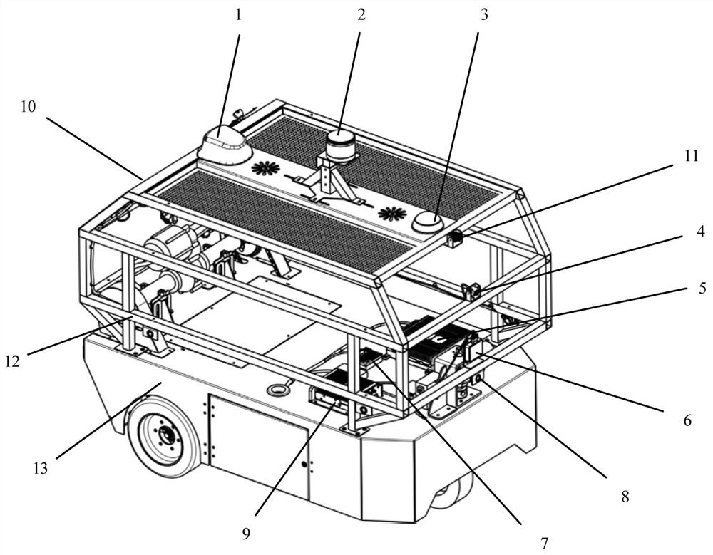 Multi-driving-mode automatic driving trolley for teaching