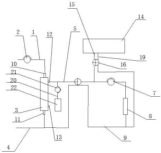 An intermittent CRRT machine capacity balance device