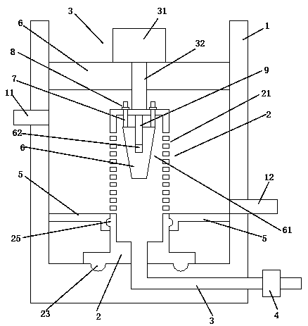 Impurity removal device for sliding block adjusting type heat shrinkage film production