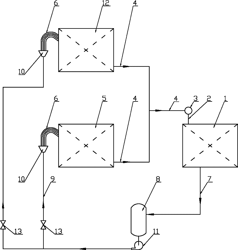 Method for transporting energy of gas-liquid two-phase flow
