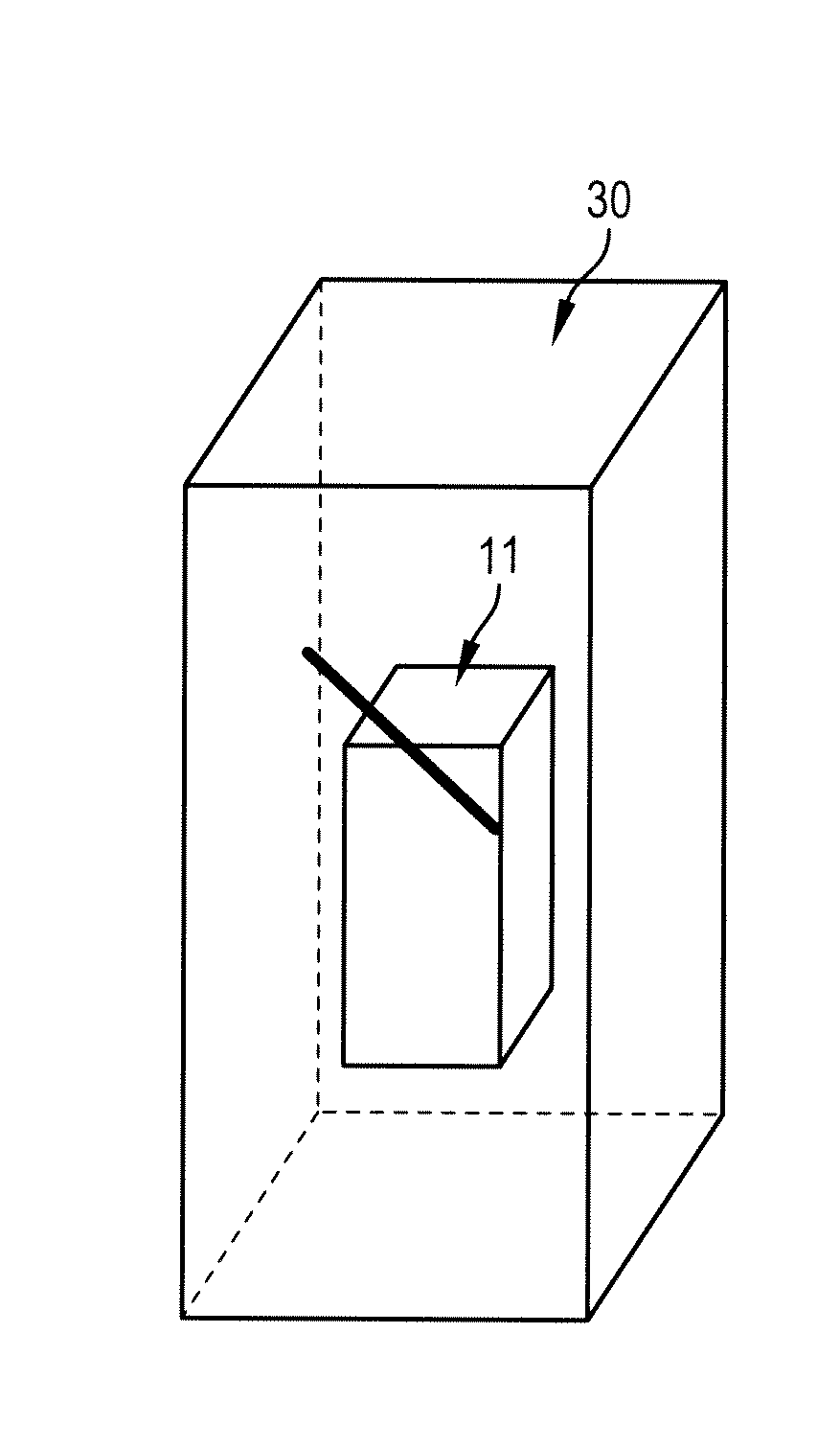Method for processing radiological images to determine a 3D position of a needle