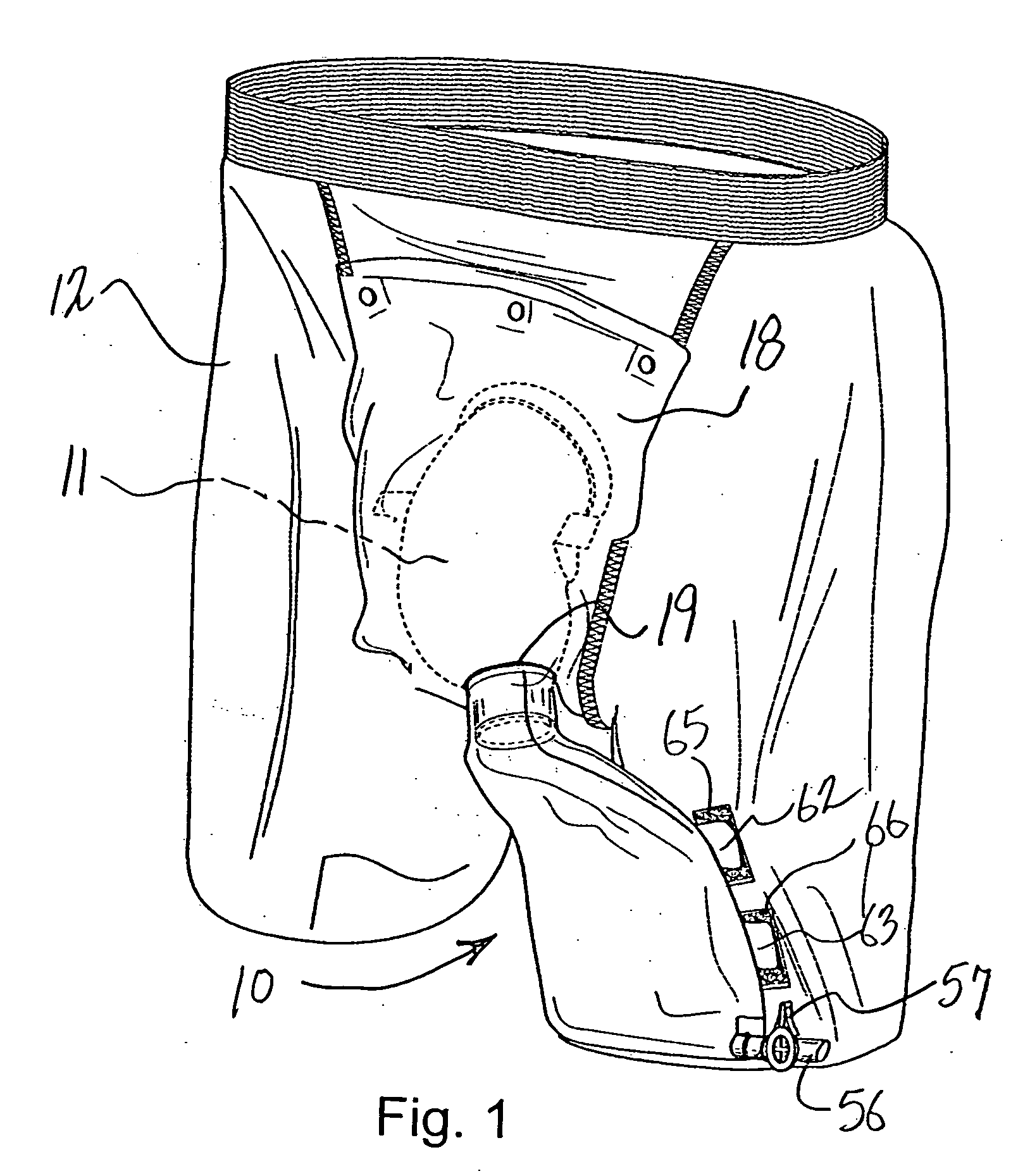 Collection bag adapted for use in an incontinence management system