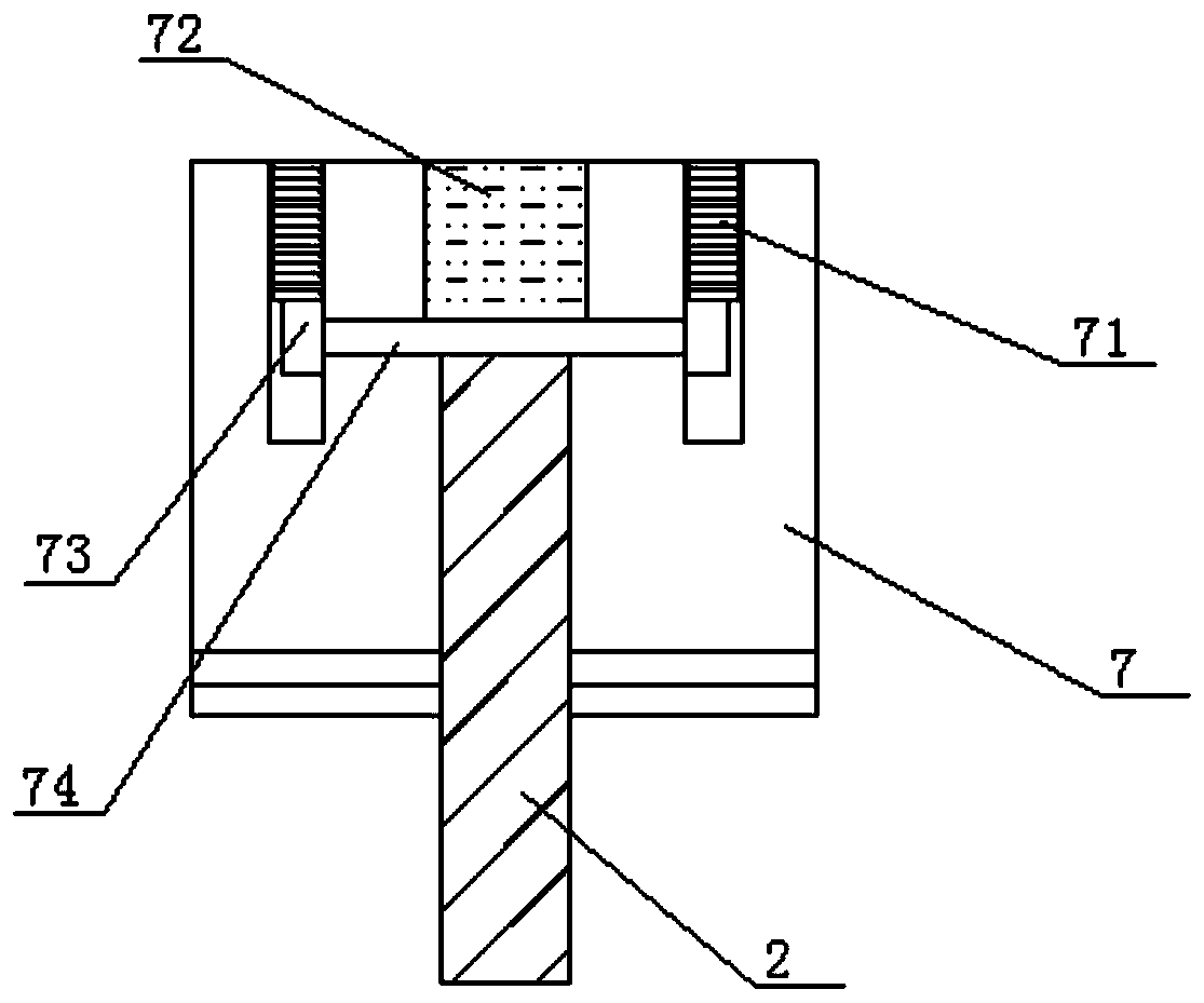 Novel square pile mechanical connecting piece