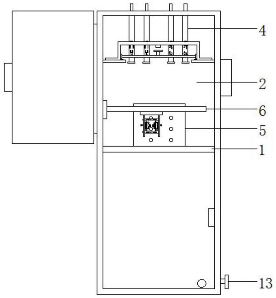 Building electrical control box convenient for arrangement and storage of internal lines