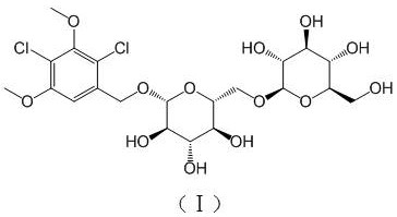 Glucoside compound extracted and separated from lilium brownii and method and application of glucoside compound