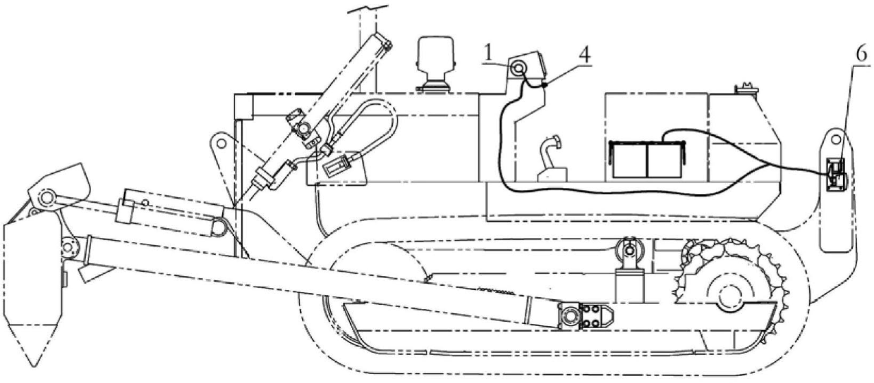 Anti-overturn control system and anti-overturn control method for pushing and raking machine