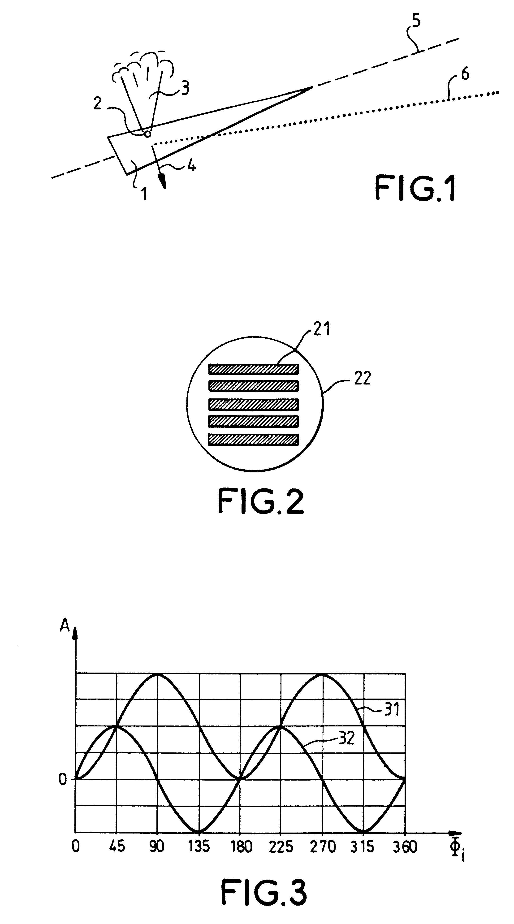 Device for the unambiguous measurement of the roll of a projectile and application to the correction of the path of a projectile