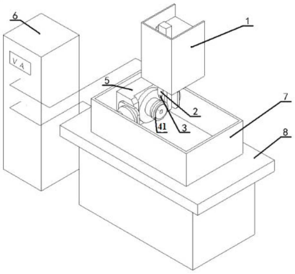 Machining system and method for blisk parts based on combination of arc discharge and milling