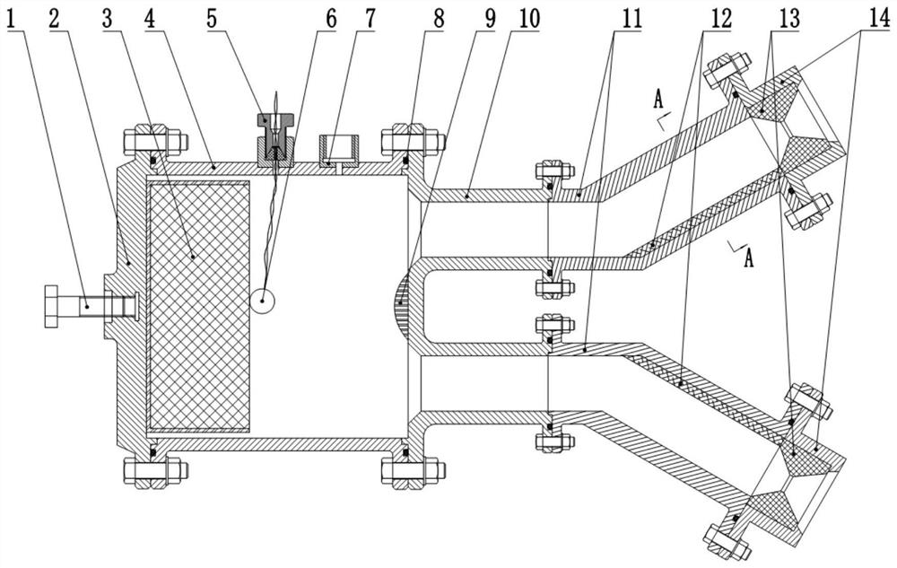 A parallel evaluation test device for ablation performance of solid engine insulation layer