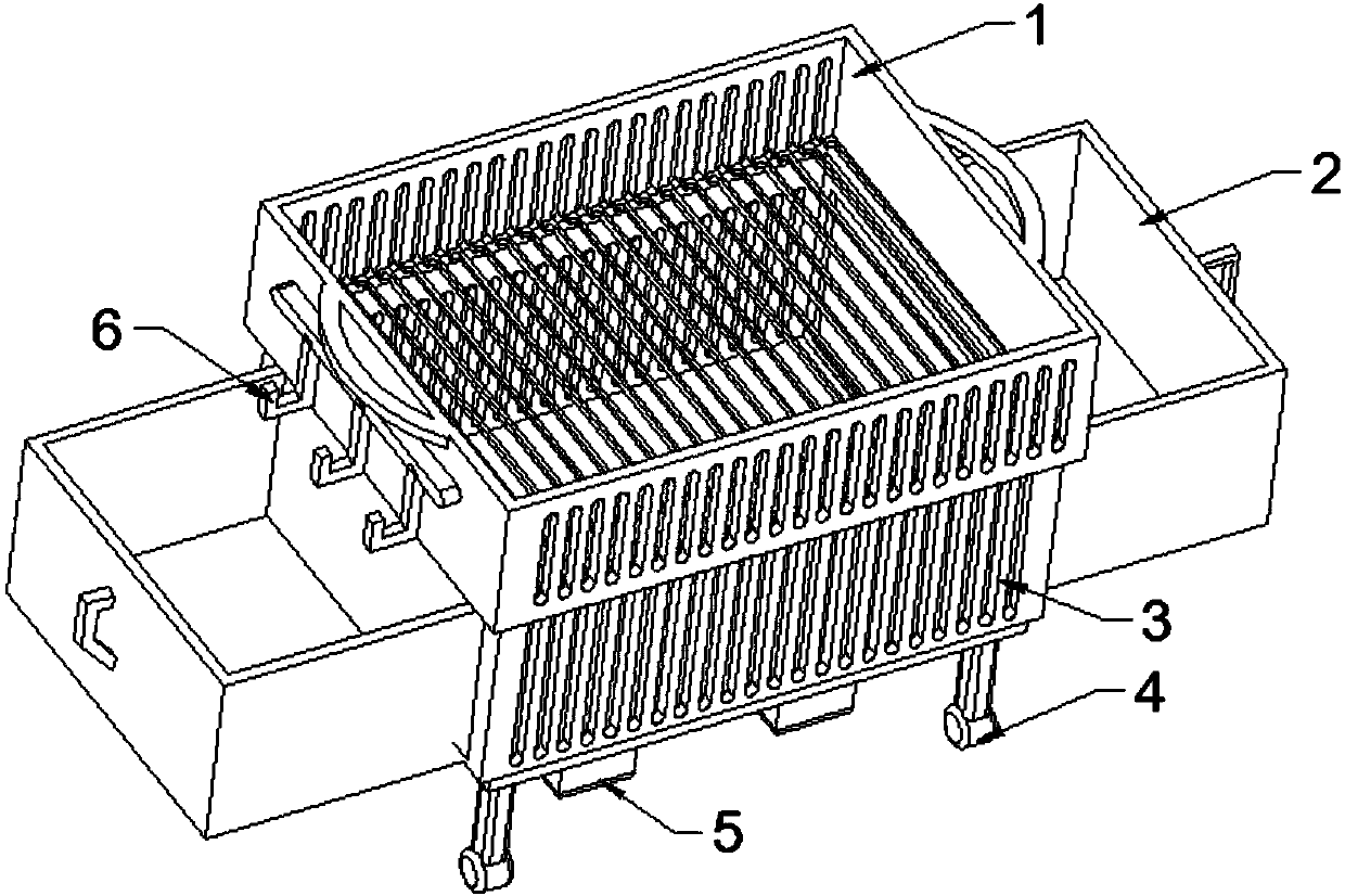 Bicycle basket provided with moving device