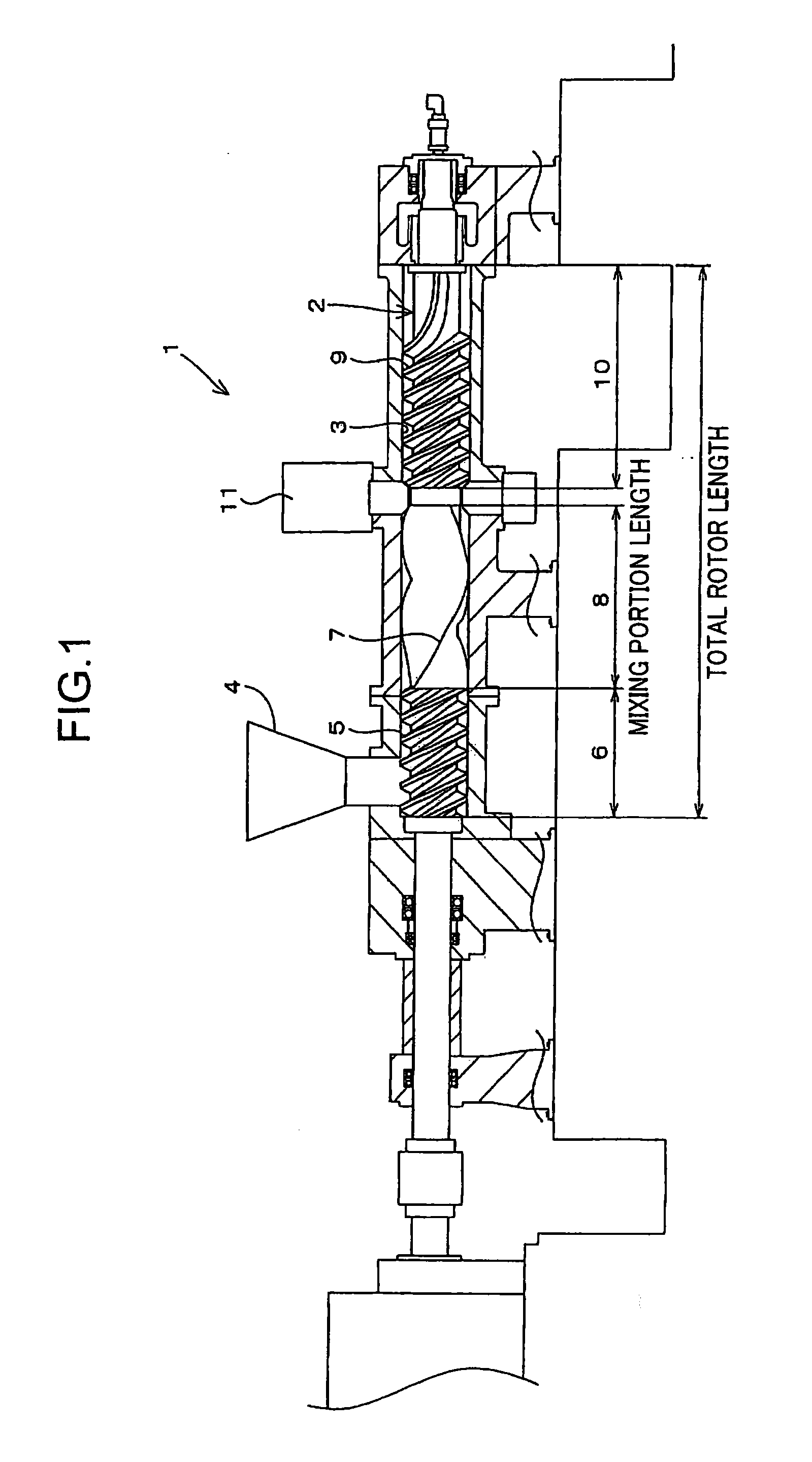 Continuous mixer and mixing method