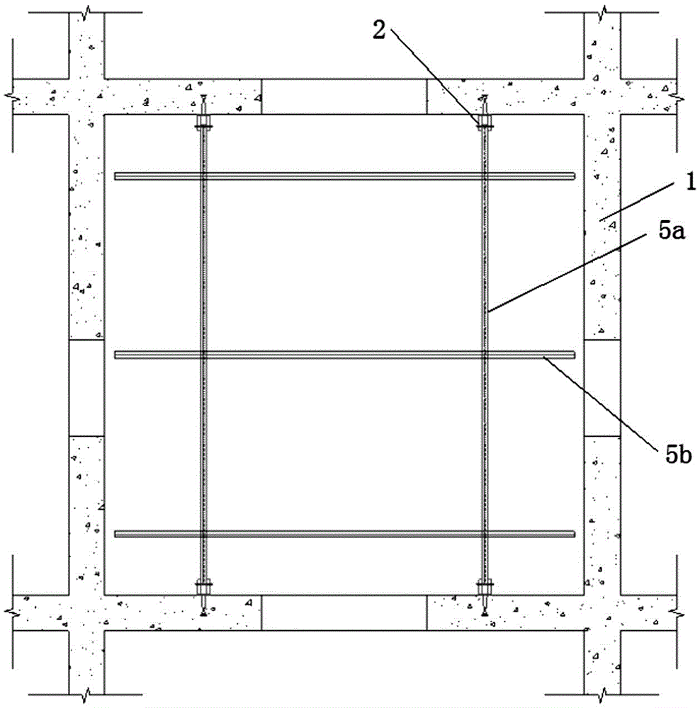 A hard protection device for the upper formwork system of the core cylinder inner cylinder and its construction method