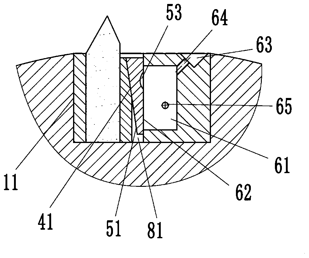 A round pressing round cutter