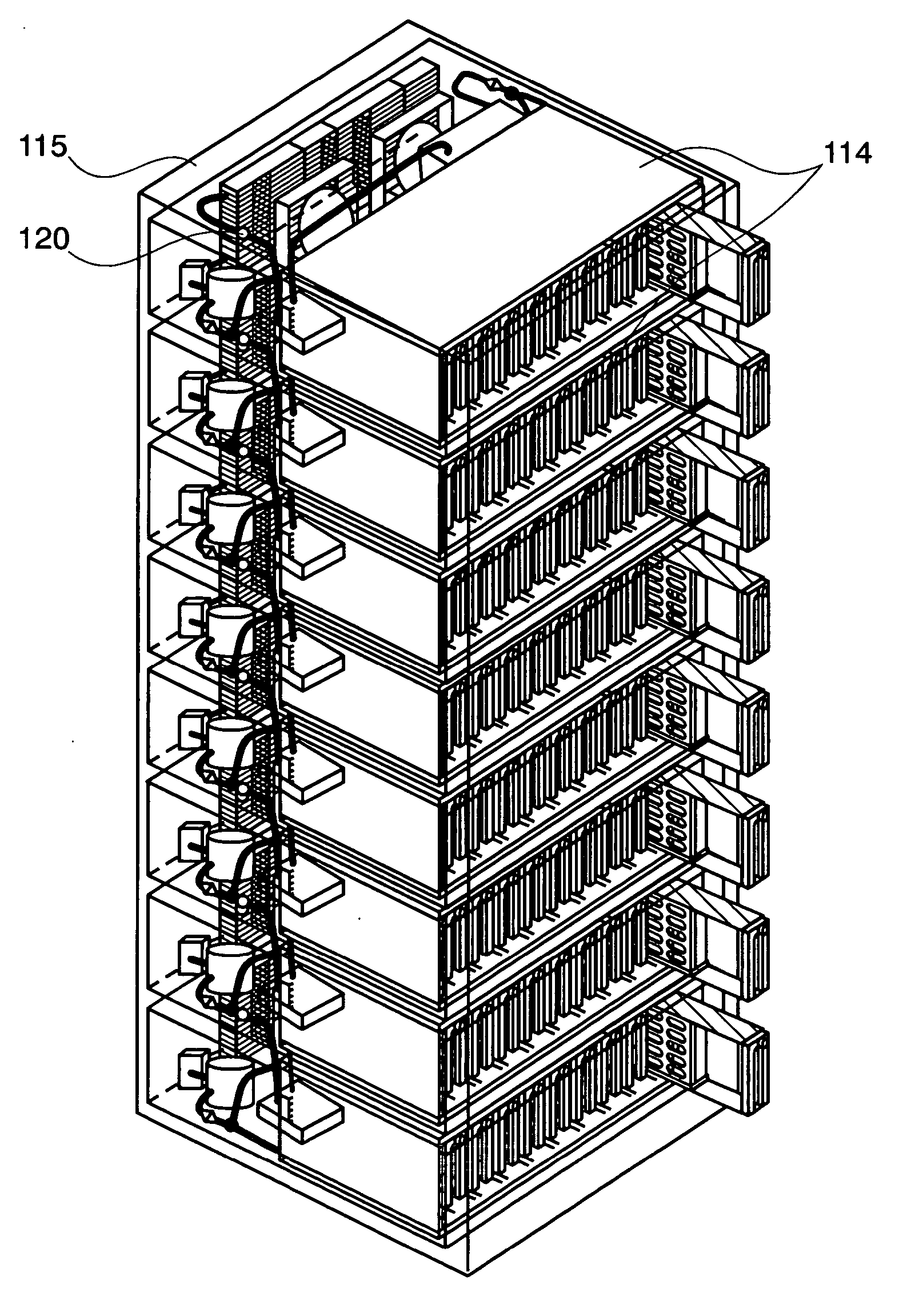 Disk array apparatus and liquid cooling apparatus thereof