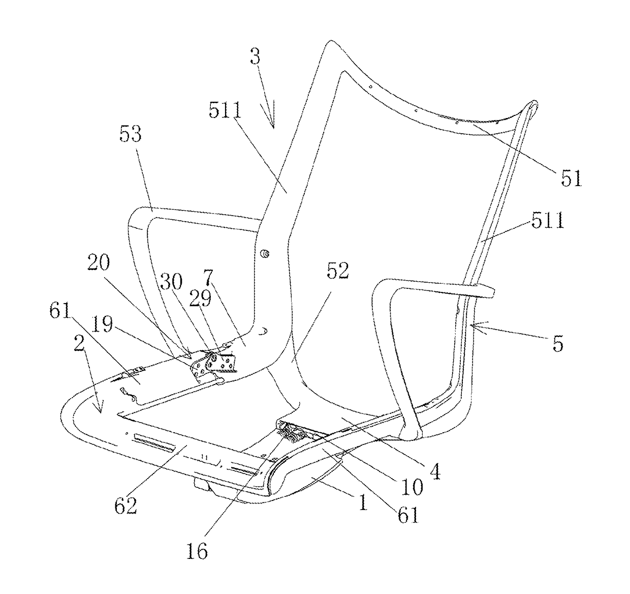 Seat structure and chair