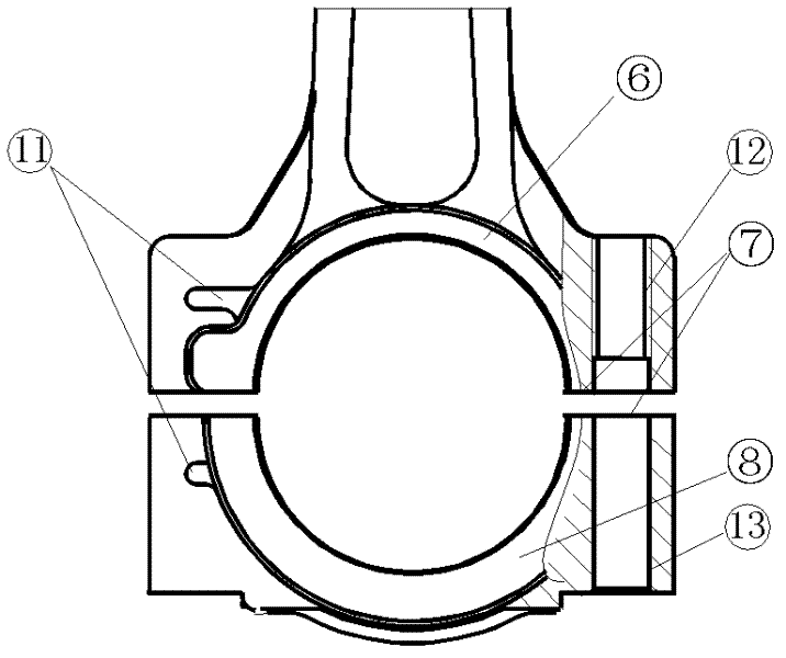 Connecting rod assembly for piston type compressor