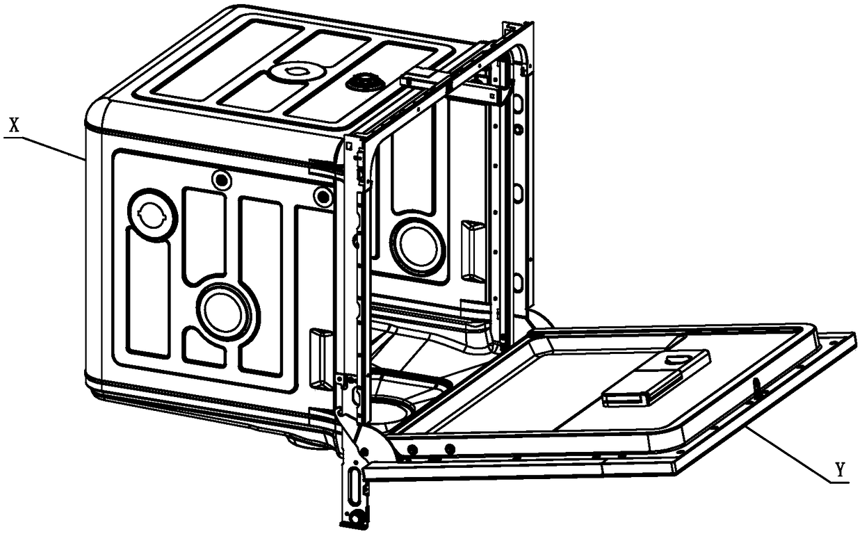 Door structure for dish washing machine