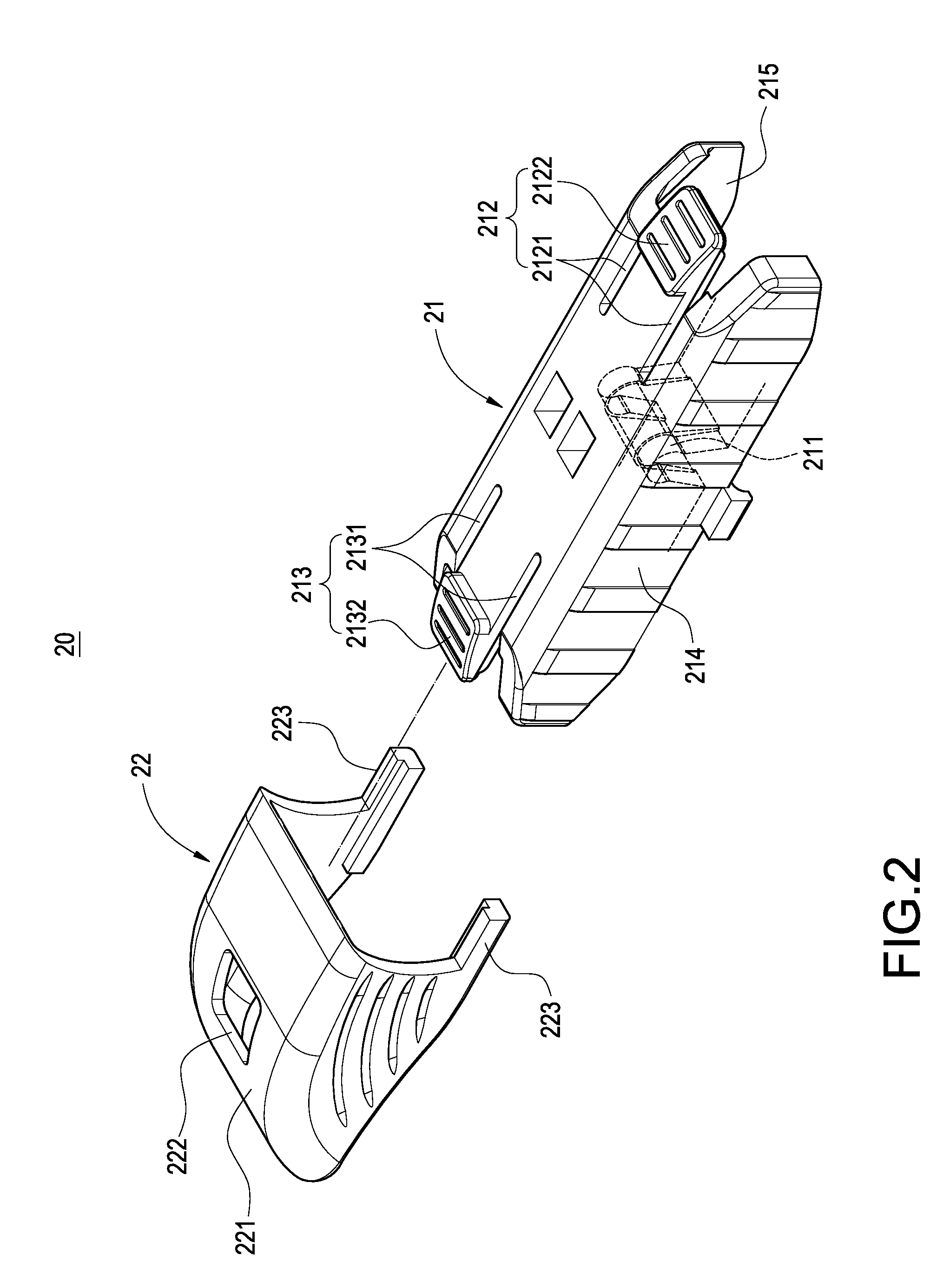 Connecting assembly for windshield wiper