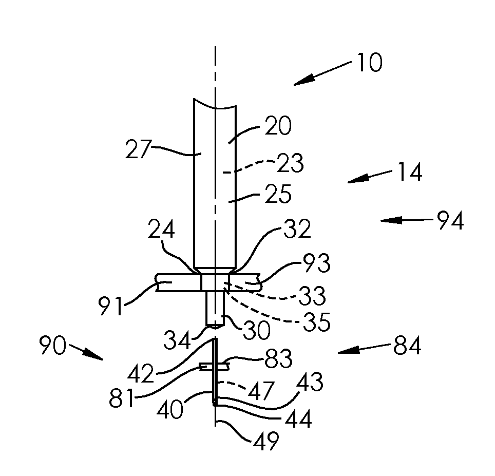 Hypodermic needle assembly and related methods