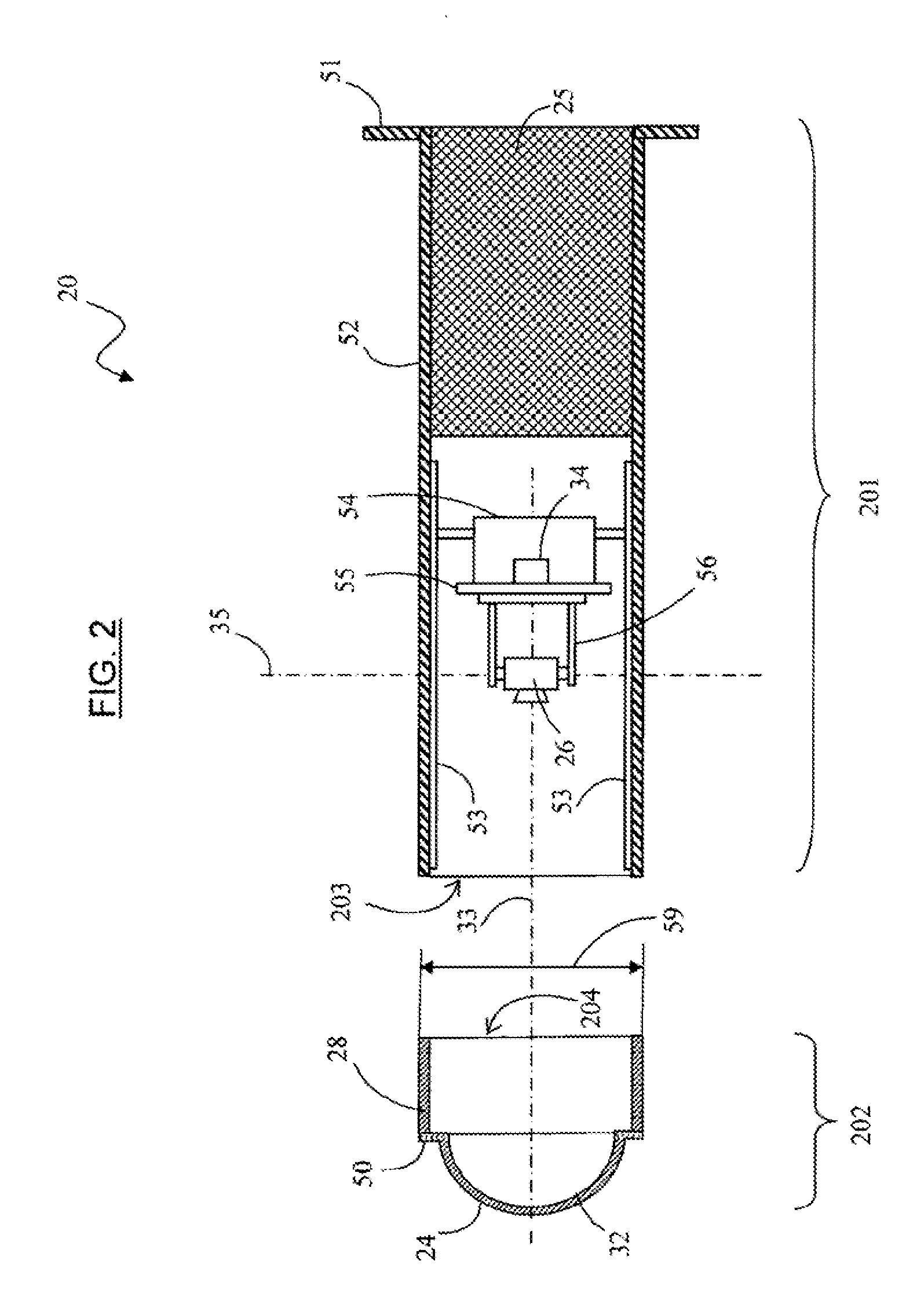 Device for observing the inside of a hot cell, hot cell provided with said device, and method for maintaining said device