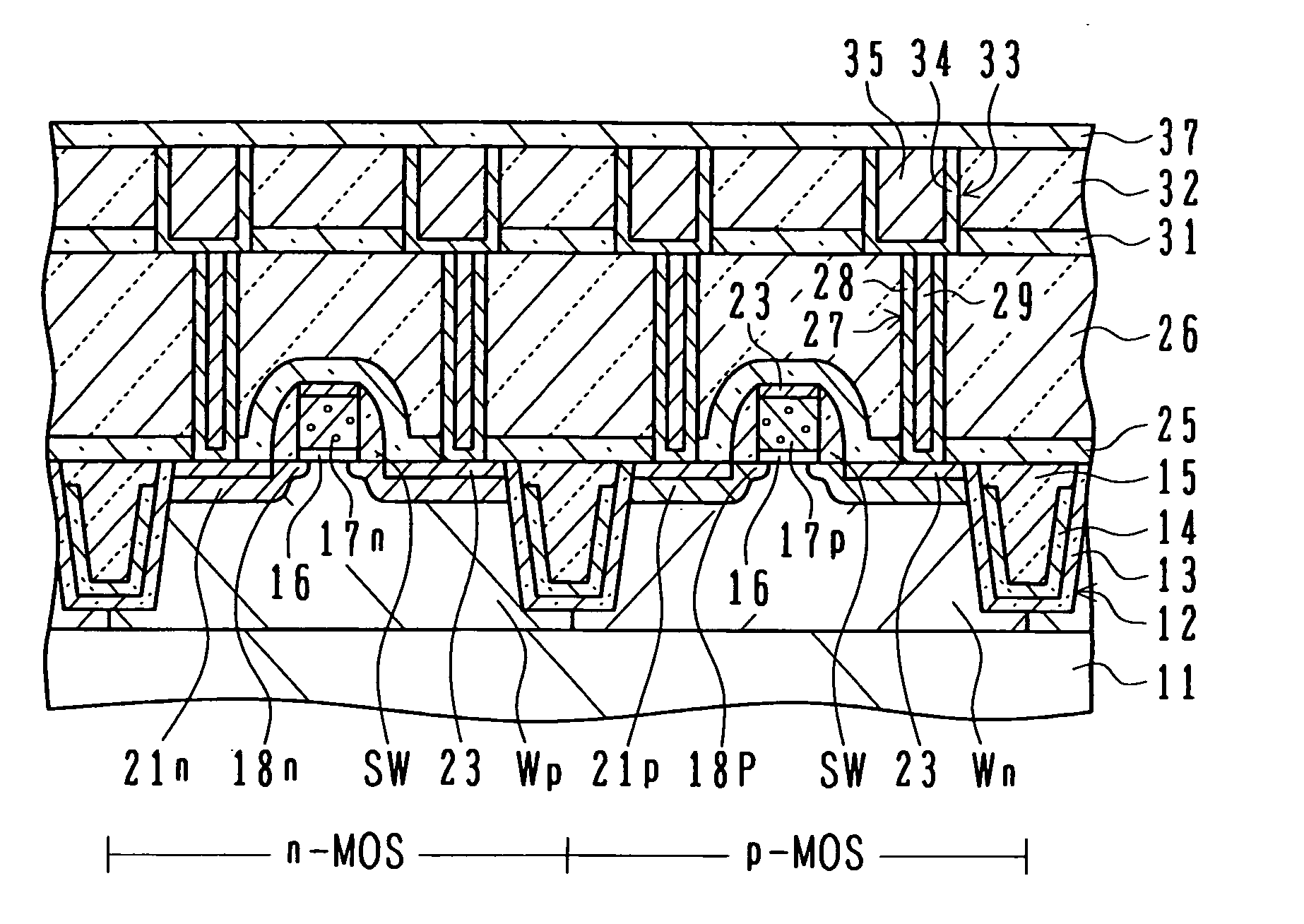 Semiconductor device having STI with nitride liner