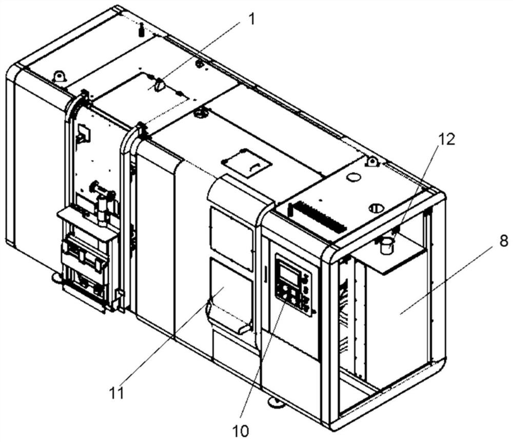 Integrated negative pressure sterilization and deodorization garbage treatment device