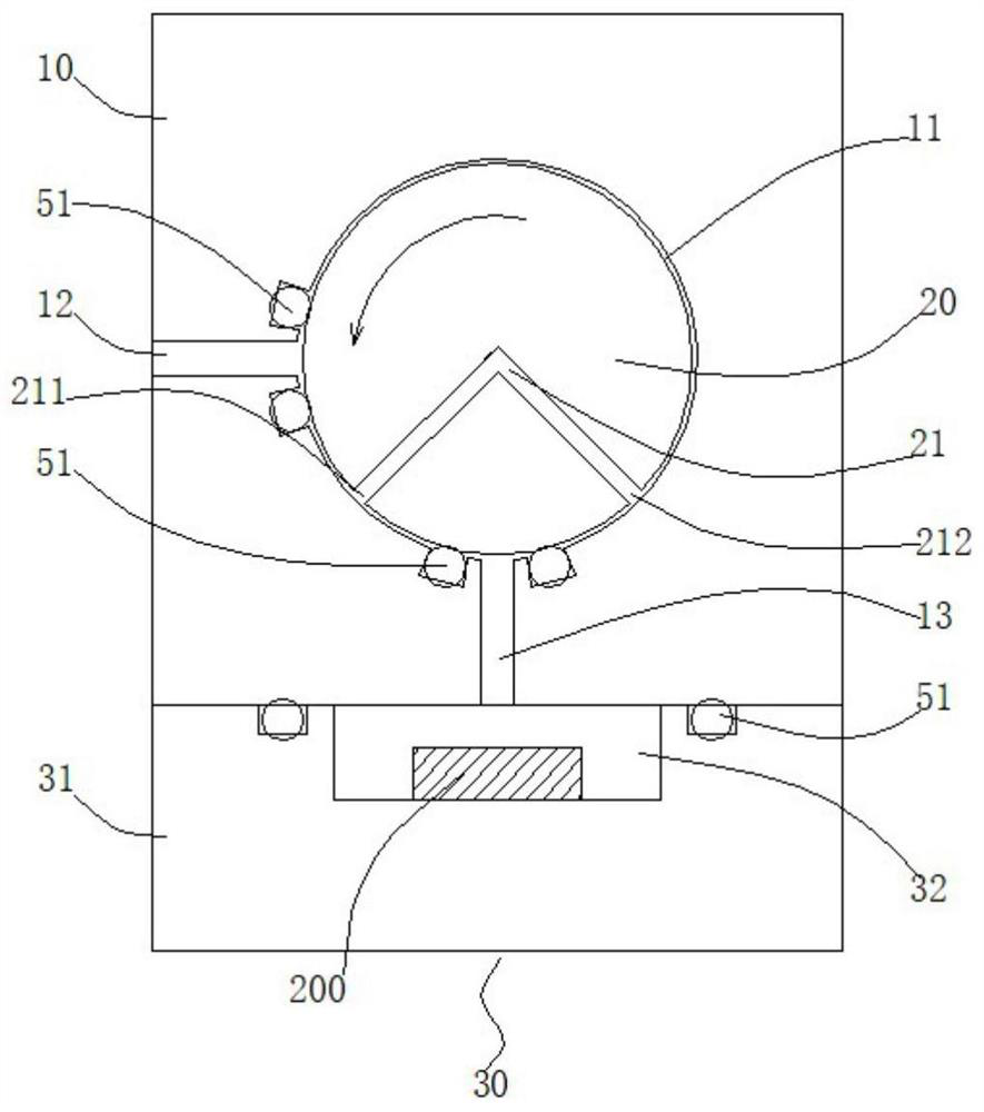 Rotary sealing performance testing device and method and processing method