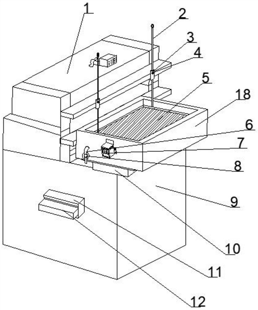 Drying device for hepatobiliary surgical medical instruments