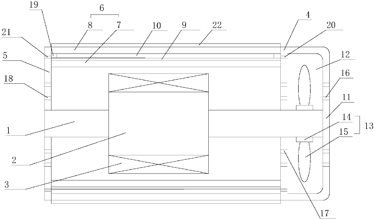 Efficient damping motor