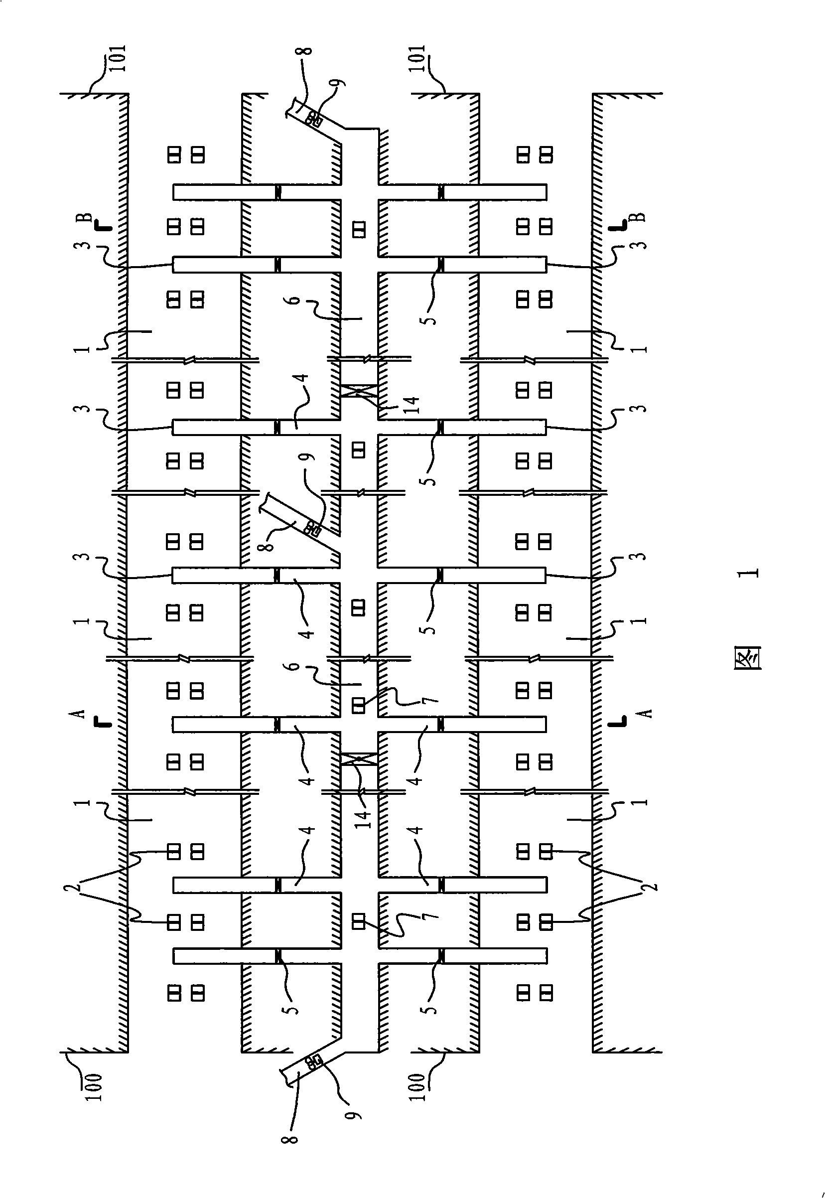 Improved tunnel smoke discharging method and tunnel fume discharging system with independent fume discharging device