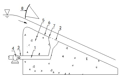 Structure for inhibiting water flow cavitation of outlet structure