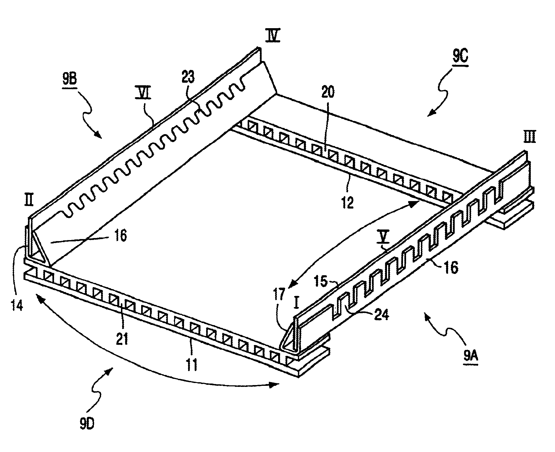 Color selection electrode implementing a temperature based tension reduction of a shadow mask