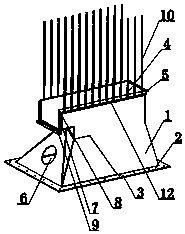 Positioning supporting device for screen face cleaning of vibrating screen